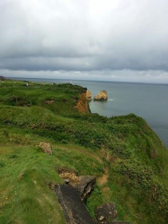 La Pointe du Hoc, théatre de terribles combats à l'aube du 6 juin 1944.